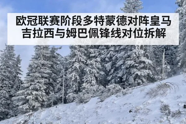 欧冠联赛阶段多特蒙德对阵皇马 吉拉西与姆巴佩锋线对位拆解
